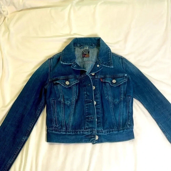 Levi's Jeans Jacket Denim Trucker Jacket Size XS - Picture 4 of 6